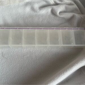 Clear Storage Box with Purple Lid